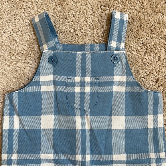 Janie & Jack - Blue & White Romper 0-3mo - Picture 2 of 6